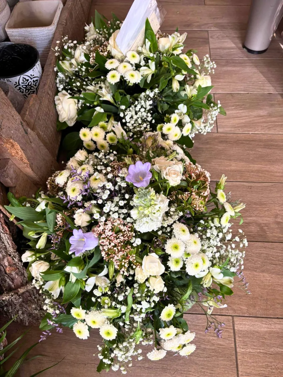 Gerbe champêtre blanche