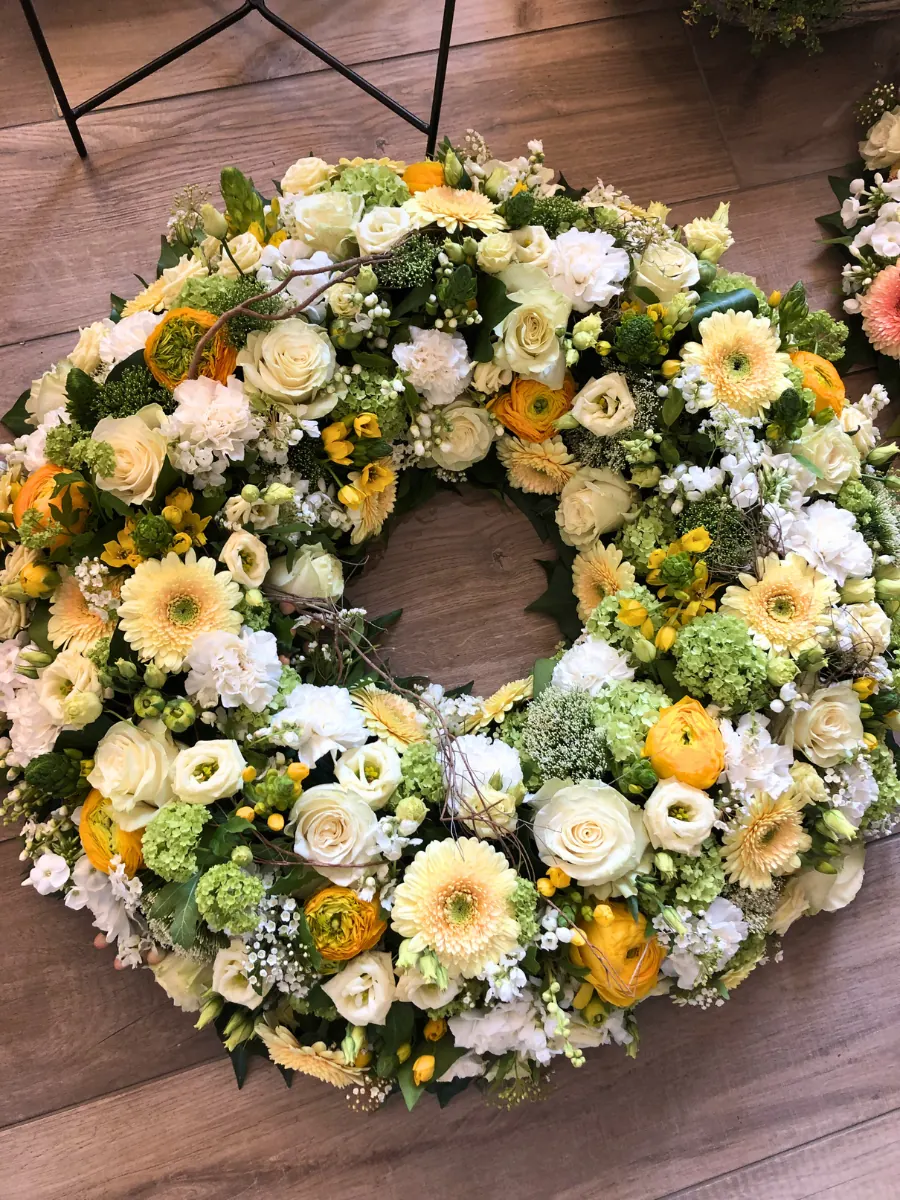 Couronne jaune et blanche