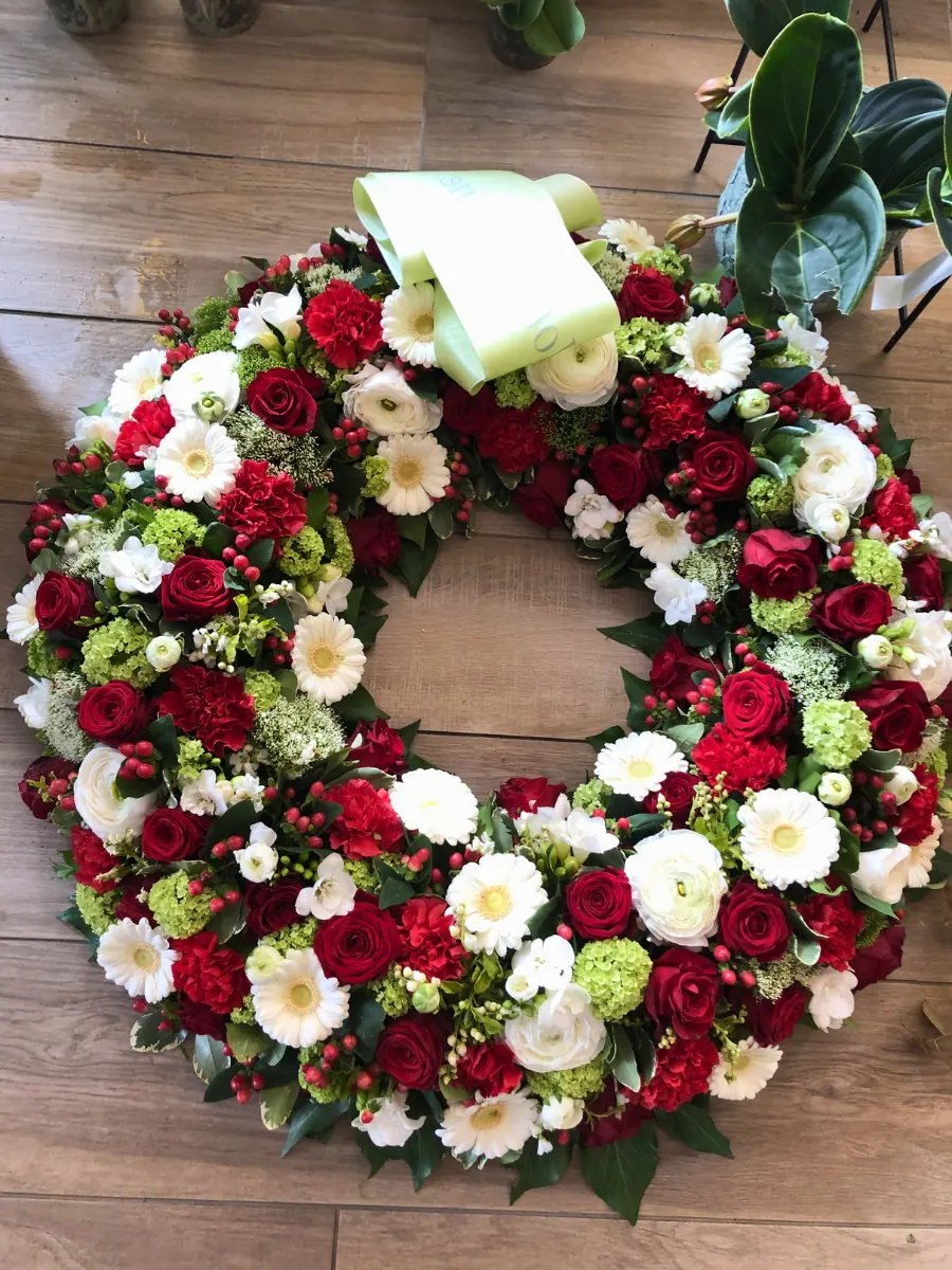 Couronne rouge et blanche