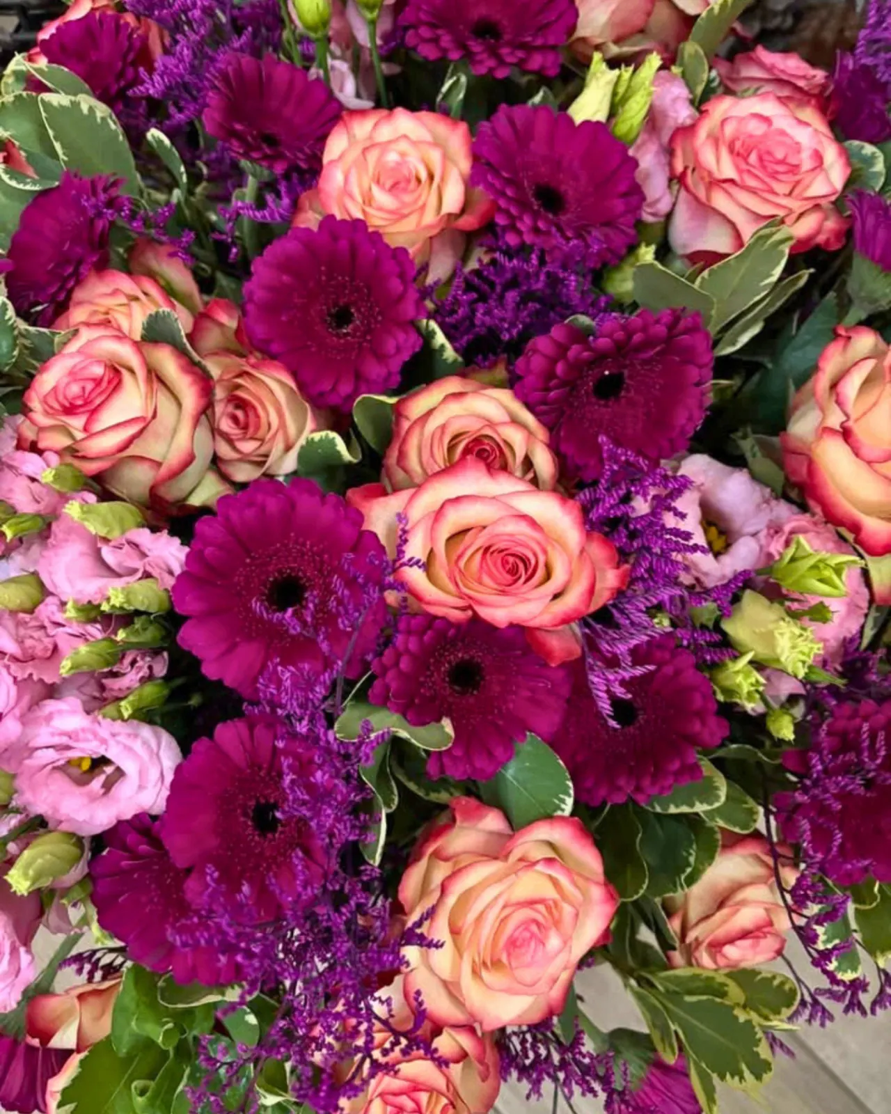 Bouquet de Fête des Mères pivoines et roses